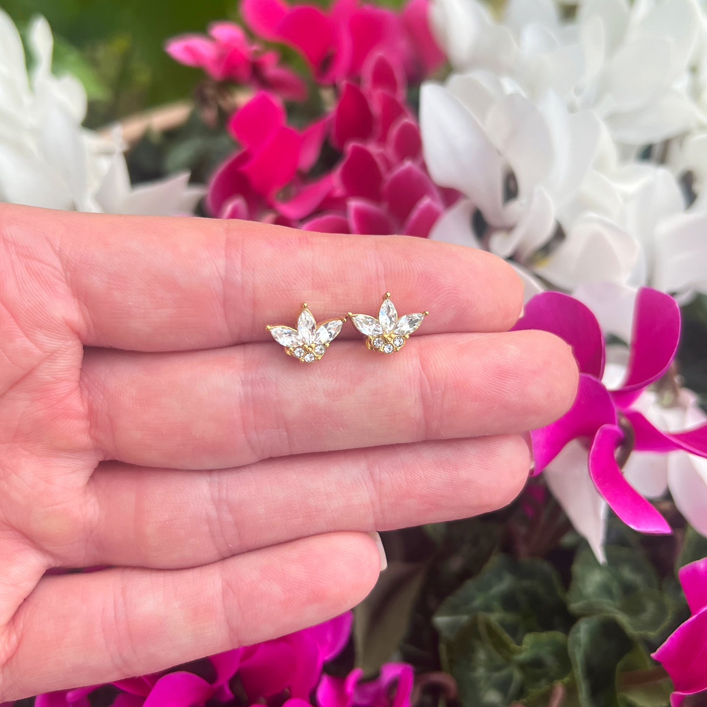 Crown Stud Earrings